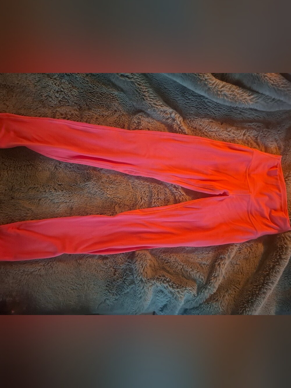 Lululemon Women's High-Waist Stretch Leggings - Neon Coral